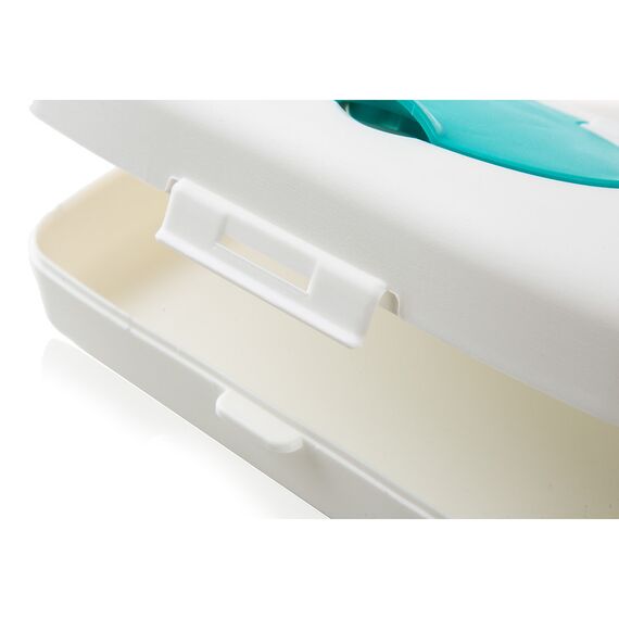 Babyjem Wet Towel Box, Color: Turquise & White, 7 image