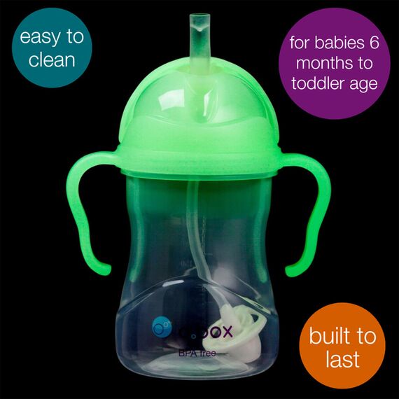 B.Box Sippy Cup with Weighted Straw, Color: Glow, 2 image