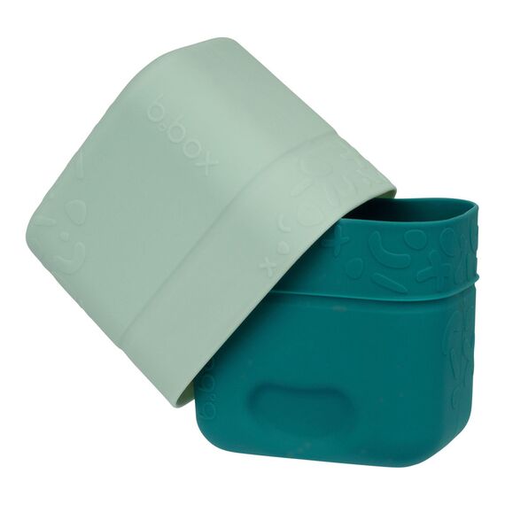 b.box Silicone Snack Cups 2 Pack, Color: Forest