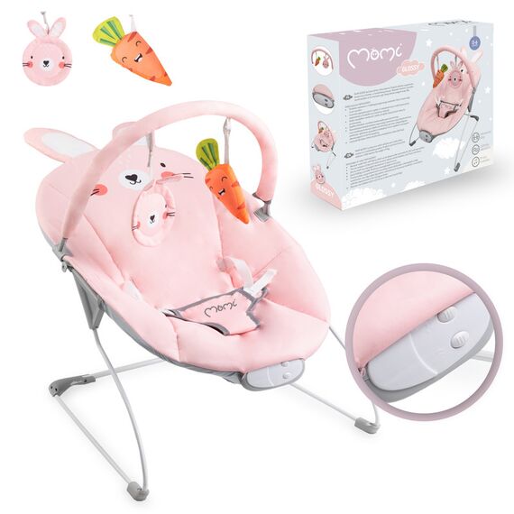 MoMi Glossy Baby Bouncer, Color: pink, 5 image