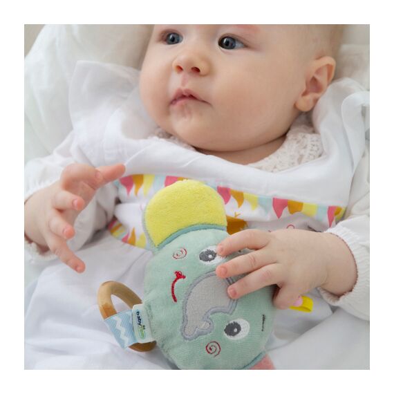 Babyjem Small Elephant Toy 0+ Months, Color: Green, 7 image