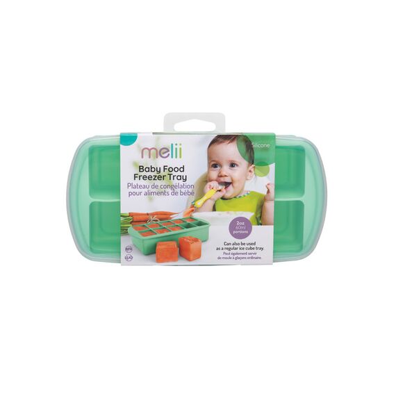 Melii Silicone Baby Food Freezer Tray 2 oz, Color: Mint