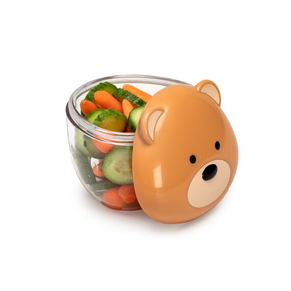 Melii Snack Container, Color: Brown, 4 image