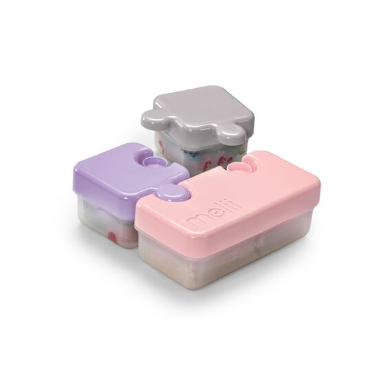 Melii Puzzle Food Container, Color: pink, 3 image