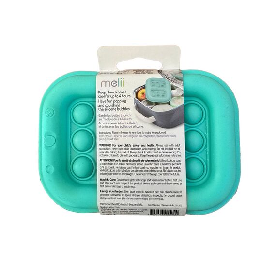 Melii Silicone Pop-It Ice Pack, Color: Turquoise, 2 image