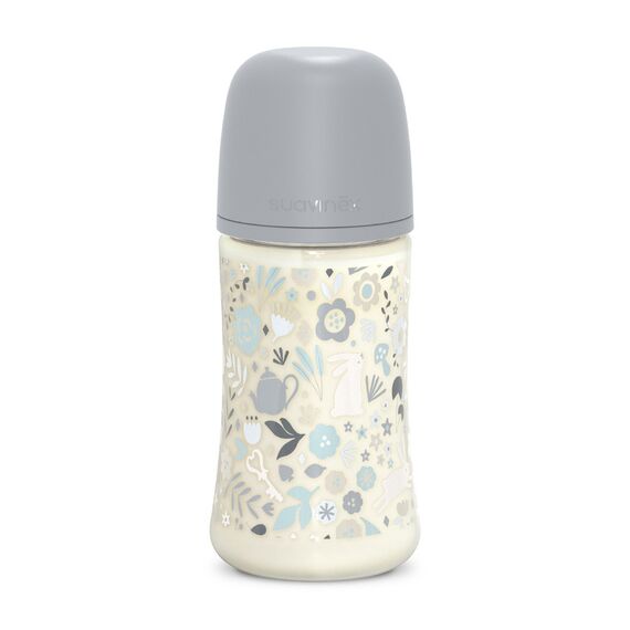 Suavinex Wonderland Polyamide Baby Bottle Medium Flow 270 ml 3+ Months, Color: Blue, 2 image
