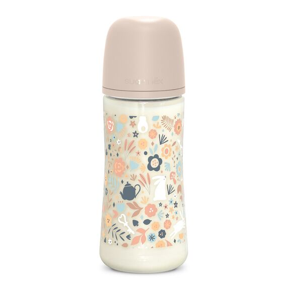 Suavinex Wonderland Polyamide Baby Bottle with Dense Flow Physiological Teat 360ml 6+ Months, Color: pink, 2 image