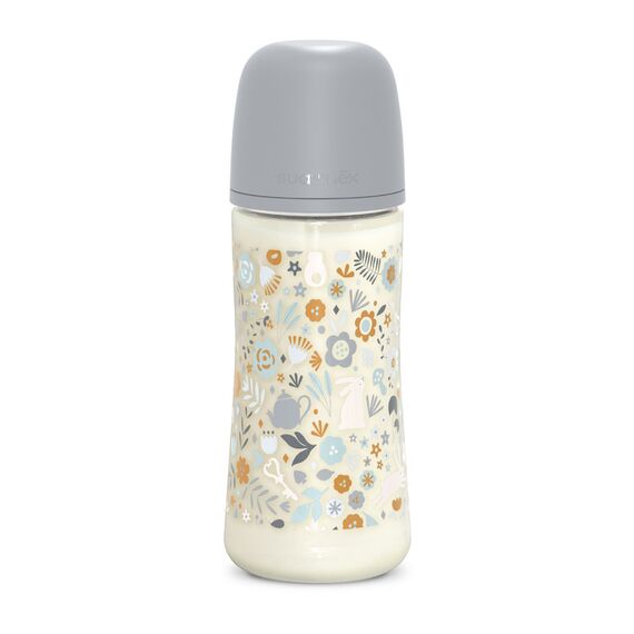 Suavinex Wonderland Polyamide Baby Bottle with Dense Flow Physiological Teat 360ml 6+ Months, Color: Blue, 2 image
