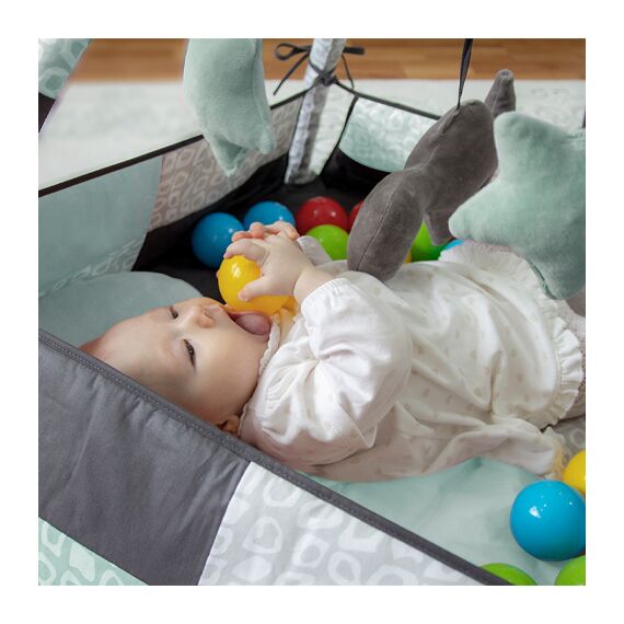 Babyjem 3 in 1 Play Mat with Balls & Toys 0-6 Months, Color: Green, 3 image