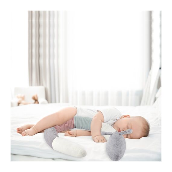 Babyjem Caterpillar Positioner Velvet Pillow 0-6 Months - Multicolor, 2 image