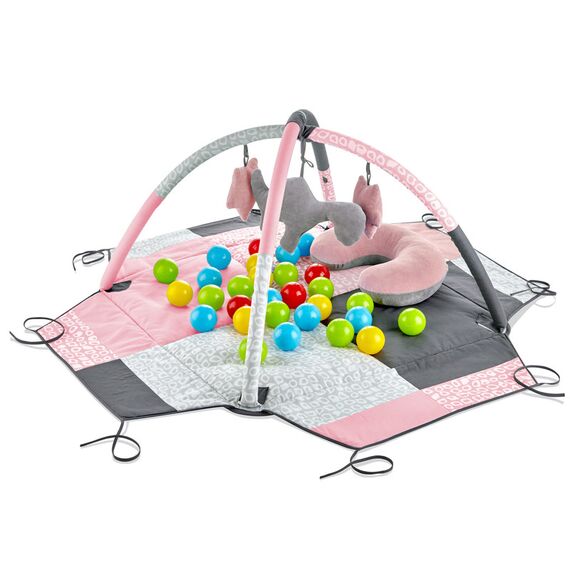 Babyjem 3 in 1 Play Mat with Balls & Toys 0-6 Months, Color: Multicolor, 2 image