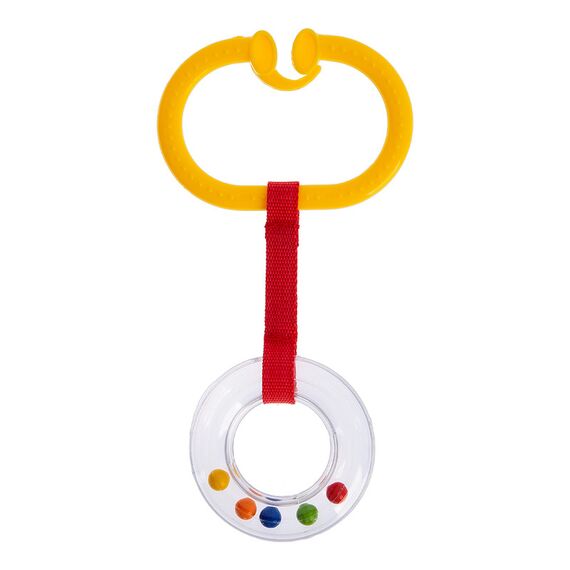 BabyJem Rattle Stroller Ring Oval, Color: yellow, 3 image