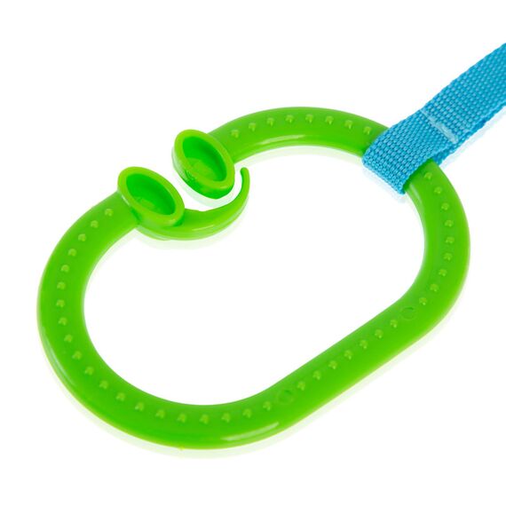 BabyJem Rattle Stroller Ring Oval, Color: Green, 5 image