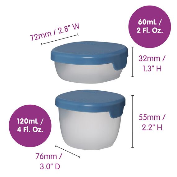 Snack Tubs, Color: Ocean, 3 image