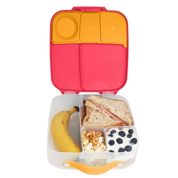 b.box Lunchbox Jumbo Bento Box 1L, Color: Strawberry Shake