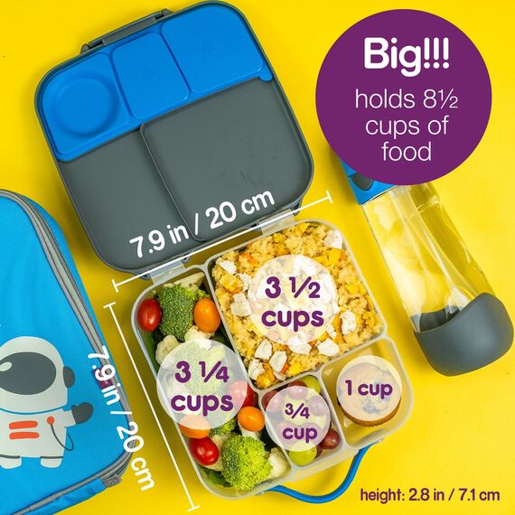 b.box Lunchbox Jumbo Bento Box 1L, Color: Strawberry Shake, 6 image