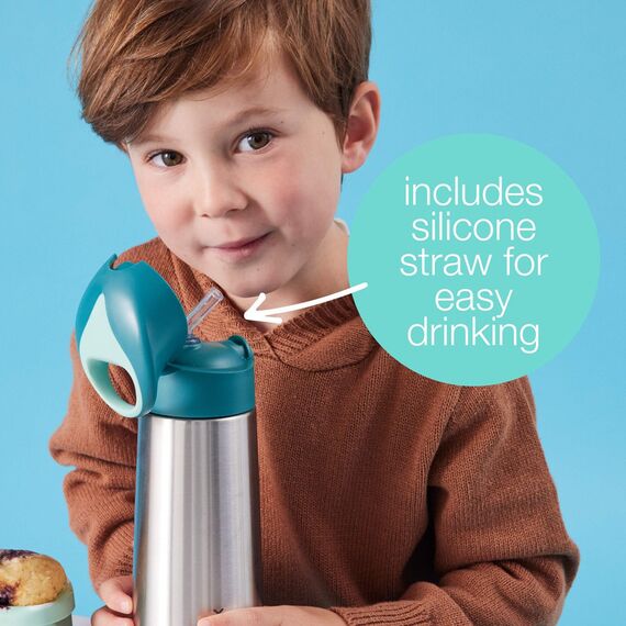 B.Box 500ml Insulated Drink Bottle, Color: Midnight, 3 image