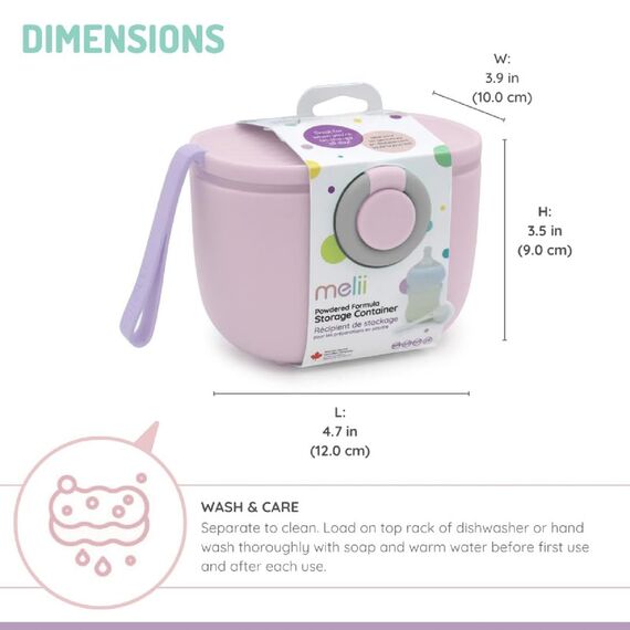 Melii Travel Formula Container with Scoop, Color: pink, 2 image