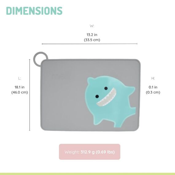 Melii Silicone Placemat, Color: Grey, 3 image