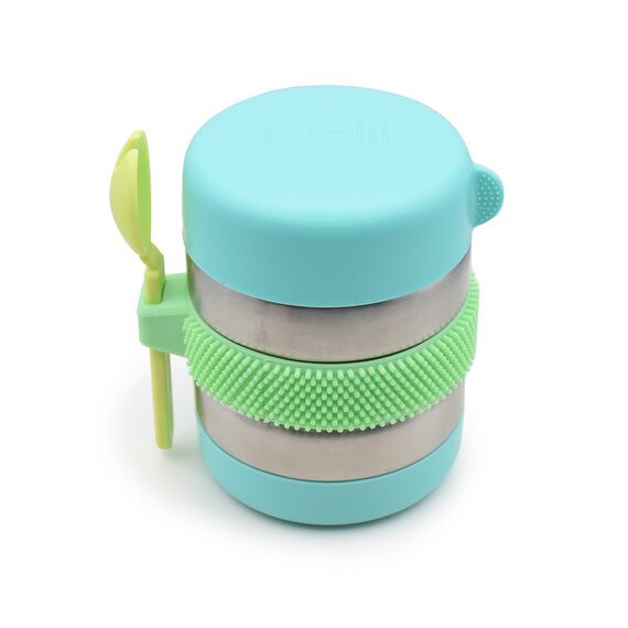 Melii Insulated Food Jar Fidget Thermos 300ml, Color: Turquoise