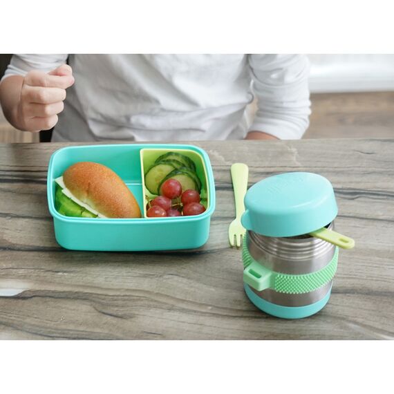Melii Insulated Food Jar Fidget Thermos 300ml, Color: Turquoise, 3 image
