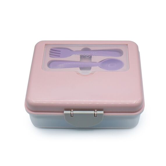 Melii 2 Tier Bento Lunch Box, Color: pink