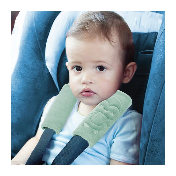 Babyjem Neck Protector Safety Belt 6 Months+, Color: Green, 3 image