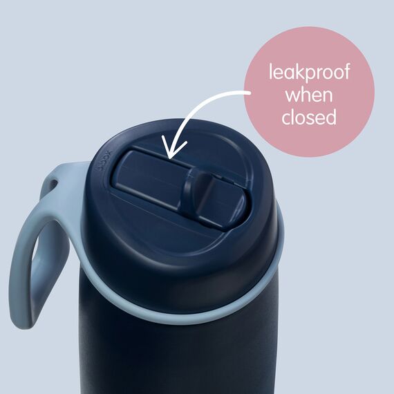 b.box 690mL Insulated Flip Top Bottle, Color: Black, 6 image