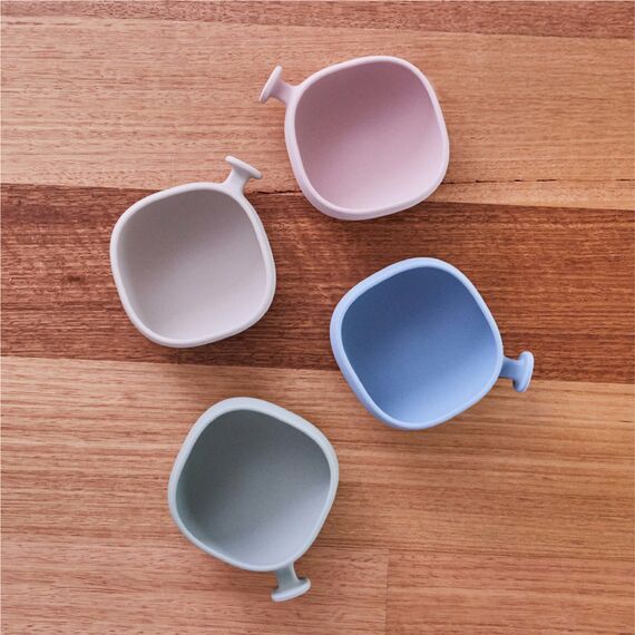 b.box Silicone Bowl with Lid, Color: Blush, 7 image