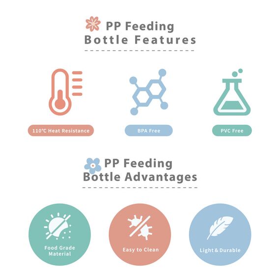 Farlin Grow With Colors PP Wide Neck Bottle Feeding 270ml, Color: Blue, 5 image