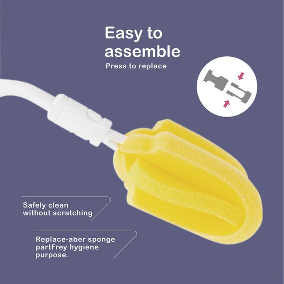 Farlin Rotatable Sponge Replaceable Bottle Brush 1PCS, 5 image