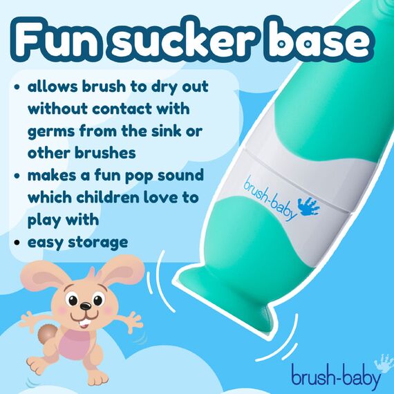 Brush-Baby BabySonic Electric Toothbrush 0–3 Years, Color: Teal, 6 image