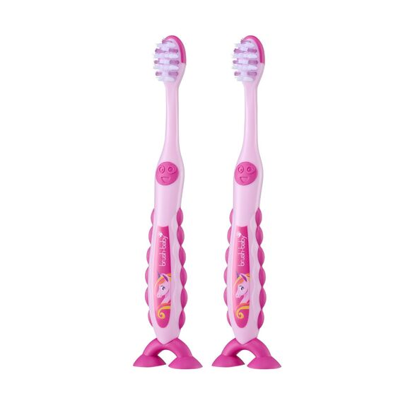 Brush-Baby FlossBrush Toothbrush for Kids 3–6 Years - Multicolor, 8 image