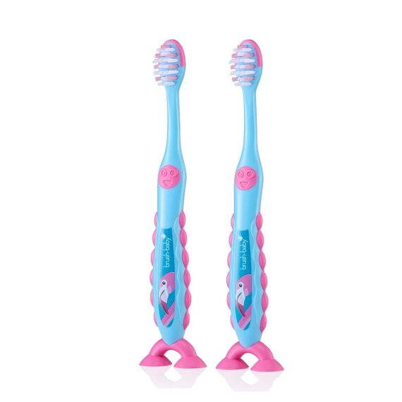 Brush-Baby FlossBrush Toothbrush for Kids 3–6 Years - Multicolor, 4 image