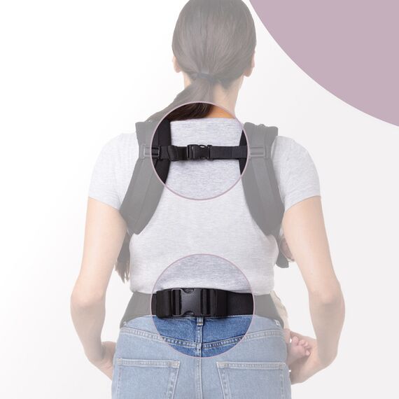 MoMi Collet Baby Carrier – Black, 7 image