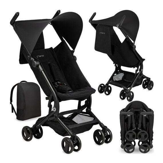 MoMi Grace Pocket Stroller - Black, 7 image