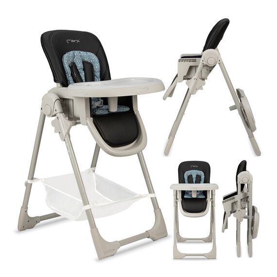 MoMi Gojo Highchair, Color: Black, 7 image