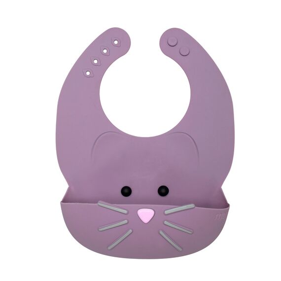 Melii Silicone Bib, Color: Purple