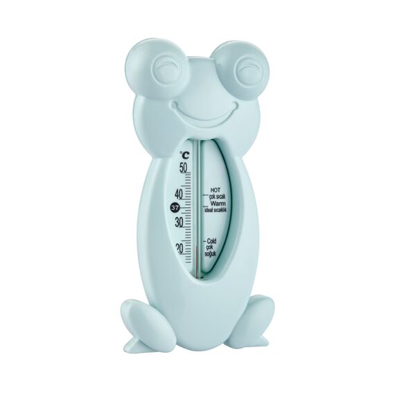 Babyjem Frog Bath & Room Thermometer for Babies 0 Months+, Color: Turquoise