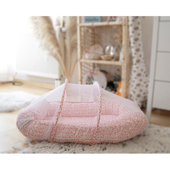 Babyjem Babynest with Mosquito Net 0-6 Months, Color: pink, 5 image