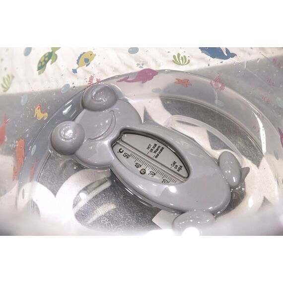 Babyjem Frog Bath & Room Thermometer for Babies 0 Months+, Color: Grey, 4 image