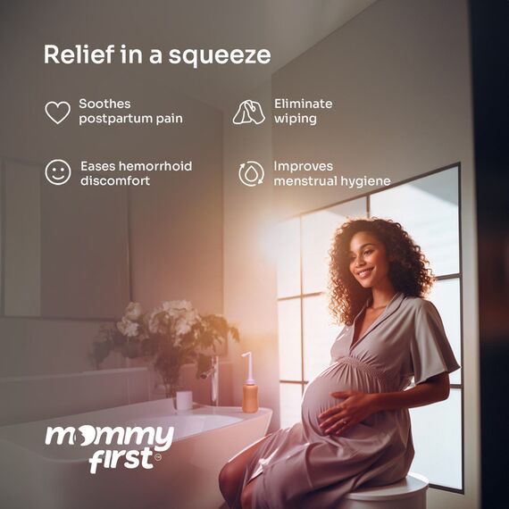 Mommy First Peri Bottle, Color: Orange, 3 image