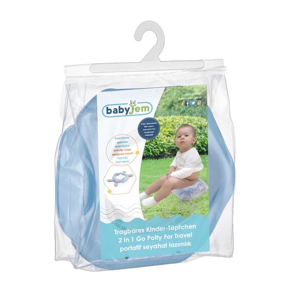 Babyjem Portable Baby Potty Seat, 15 Months+, Color: Blue, 3 image