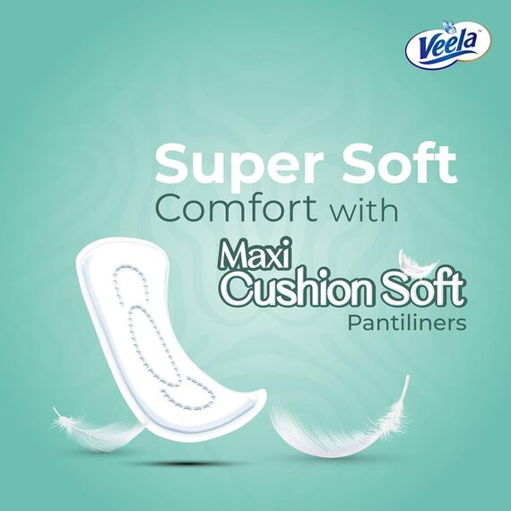 Veela Ultra Thin Pantiliners Ultra-Light Breathable Leak-Proof Daily Feminine Hygiene Protection Long 50 Count, 5 image