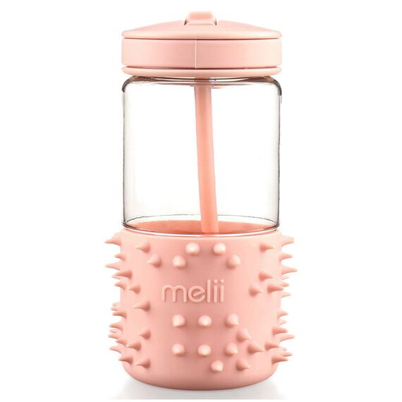 Melii Spikey Water Bottle 17oz, Color: pink