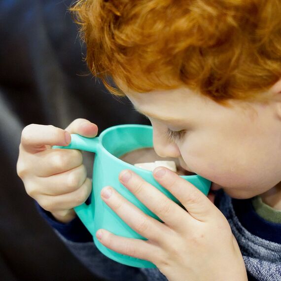Melii Silicone Bear Mug 2 Pack, Color: Mint & Turquoise, 3 image