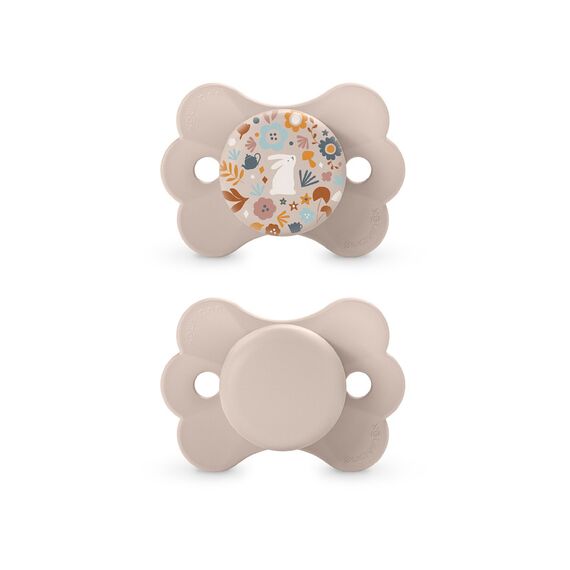 Suavinex SX Pro Ultra Soft Butterfly Shape Baby Pacifier for Babies 0-6 months with Silicone Nipple Physiological Teat Safe for Baby Pack of 2, Color: pink