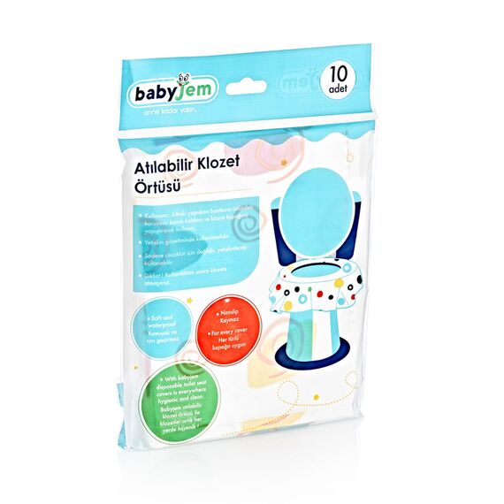 Babyjem Disposable Toilet Cover 10 Pcs, 7 image
