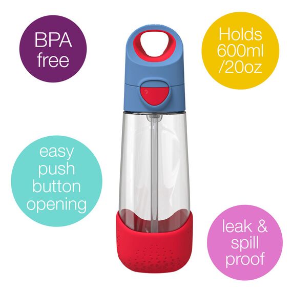 B.Box 600ml Tritan Drink Bottle, Color: Blue Blaze, 2 image