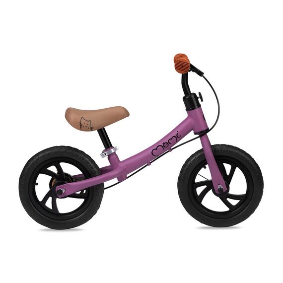 MoMi Breki Balance Bike with Brake 12 Inch, Color: Purple